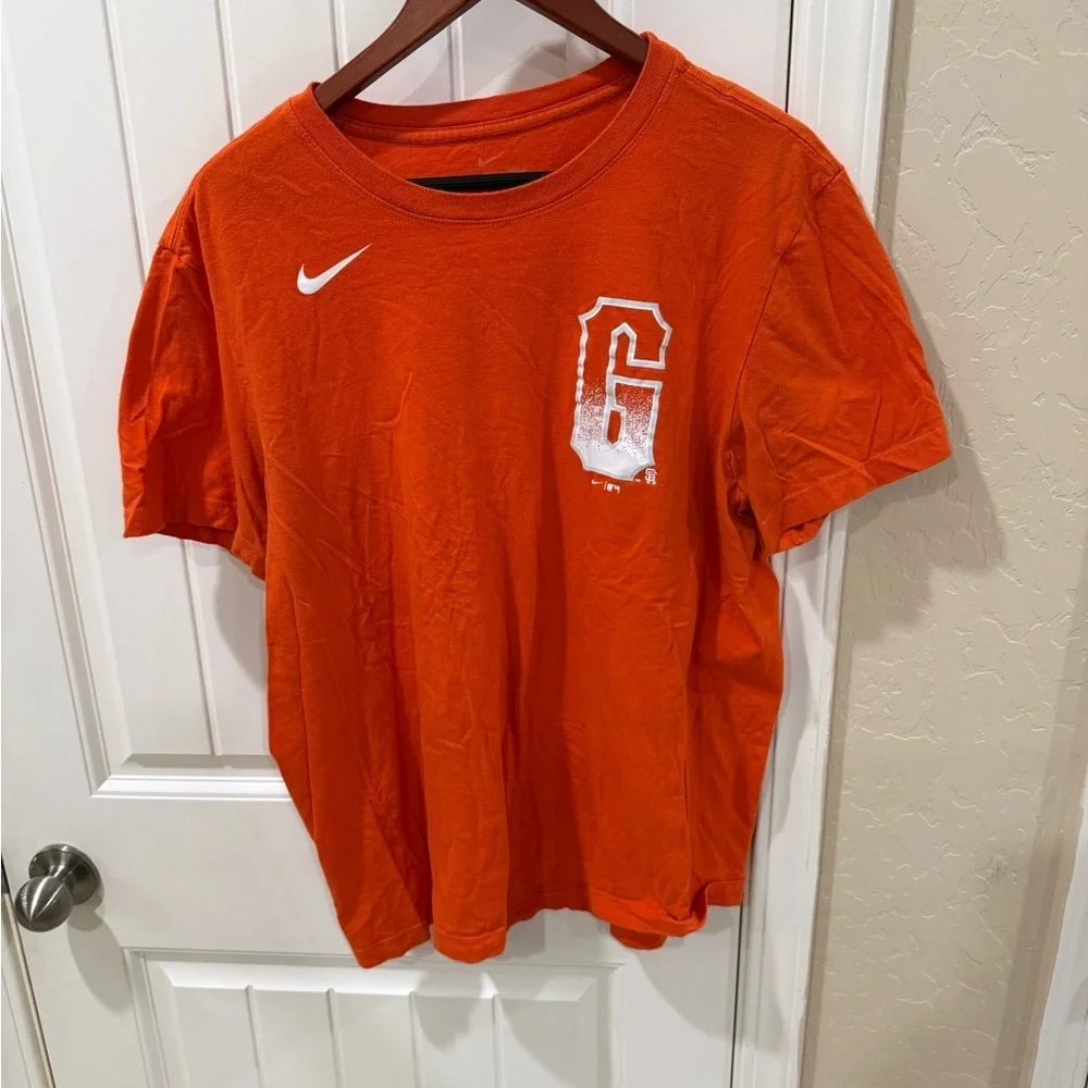 Nike San Francisco Giants Posey 28 Orange T-Shirt MLB Men’s Large